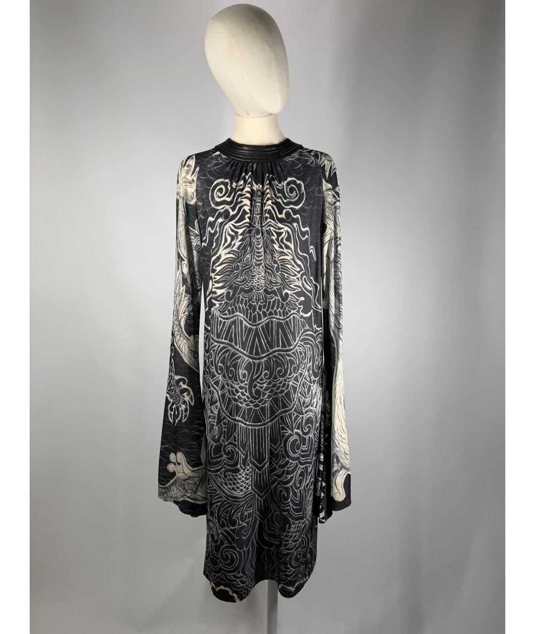 JEAN PAUL GAULTIER Мульти вискозное коктейльное платье, фото 9