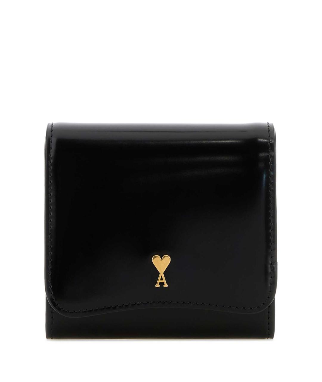 Ami Paris Черный кожаный кошелек, фото 1