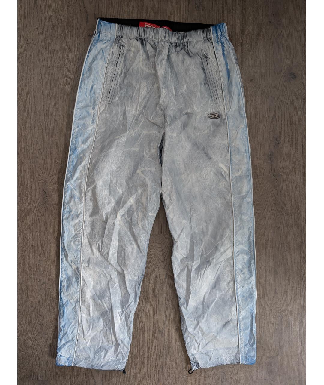 DIESEL Белые полиамидовые повседневные брюки, фото 2