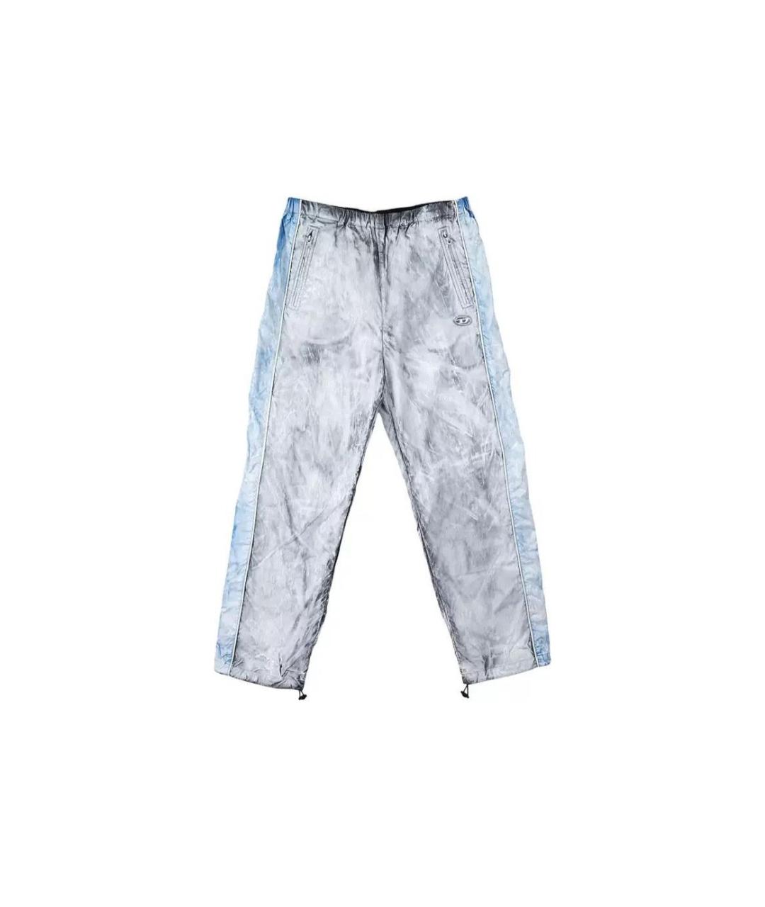 DIESEL Белые полиамидовые повседневные брюки, фото 9