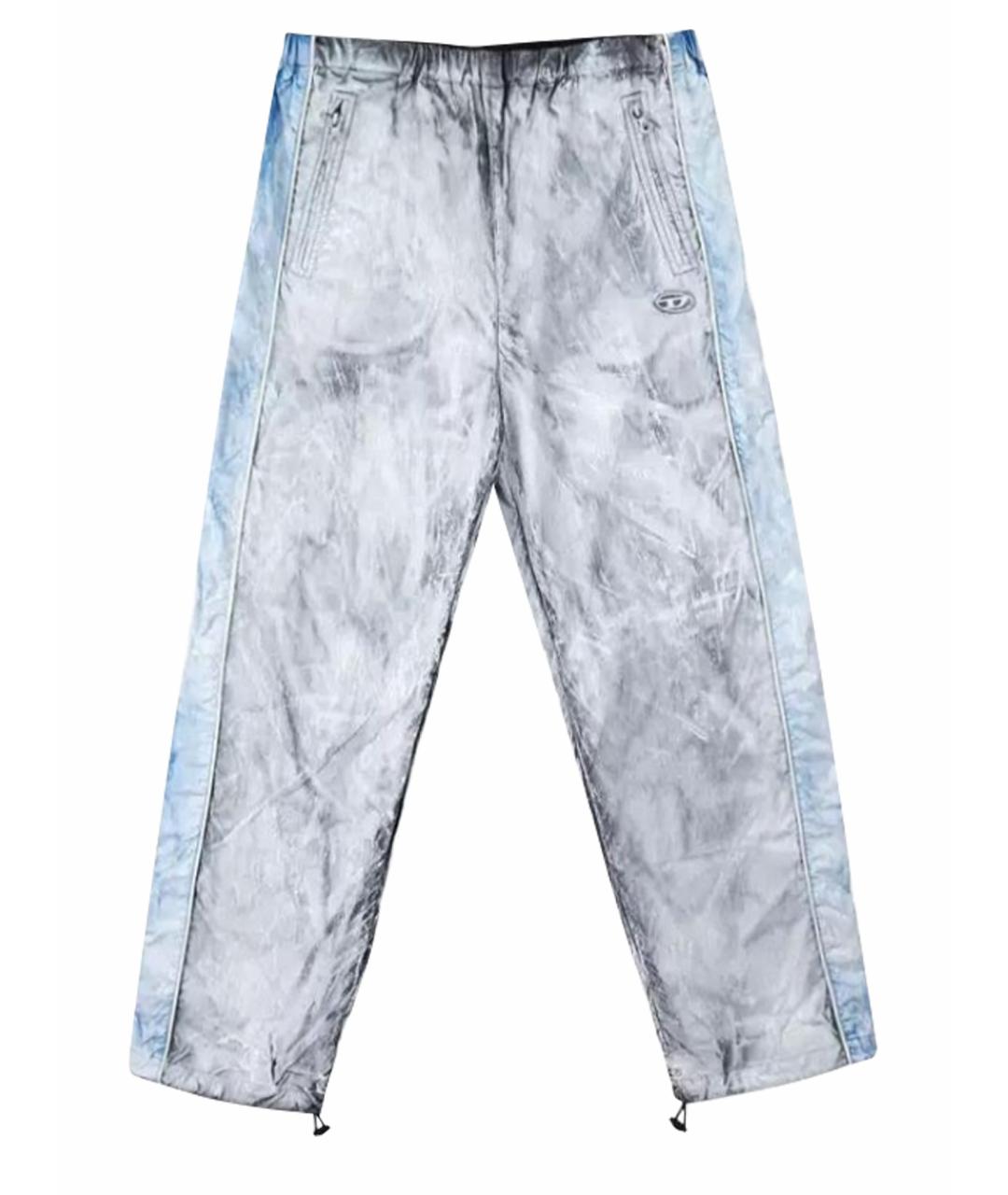 DIESEL Белые полиамидовые повседневные брюки, фото 1