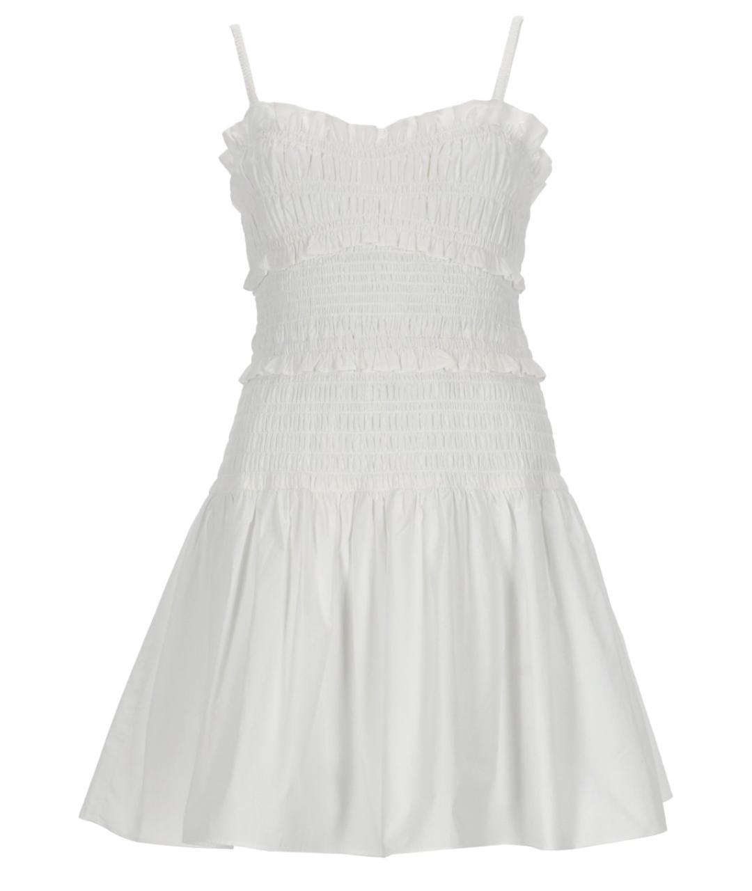 MICHAEL KORS Белое хлопковое повседневное платье, фото 1