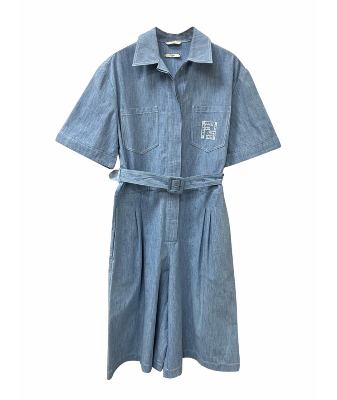 FENDI Синий комбинезон, фото 1