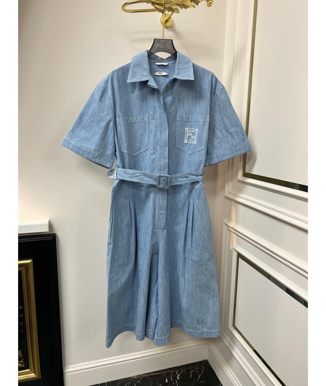 FENDI Синий комбинезон, фото 2