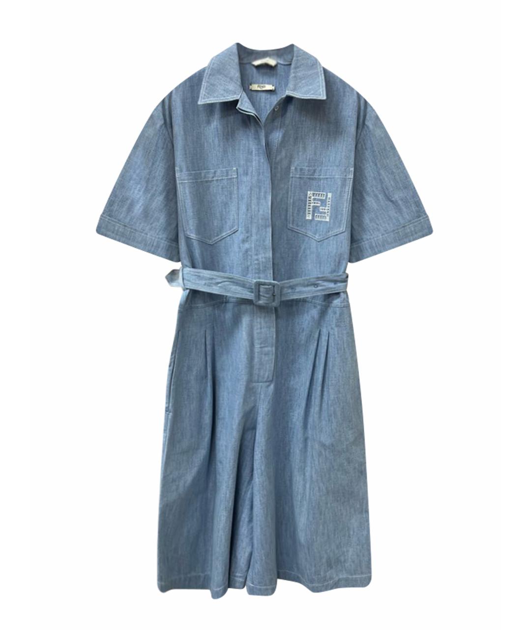 FENDI Синий комбинезон, фото 9