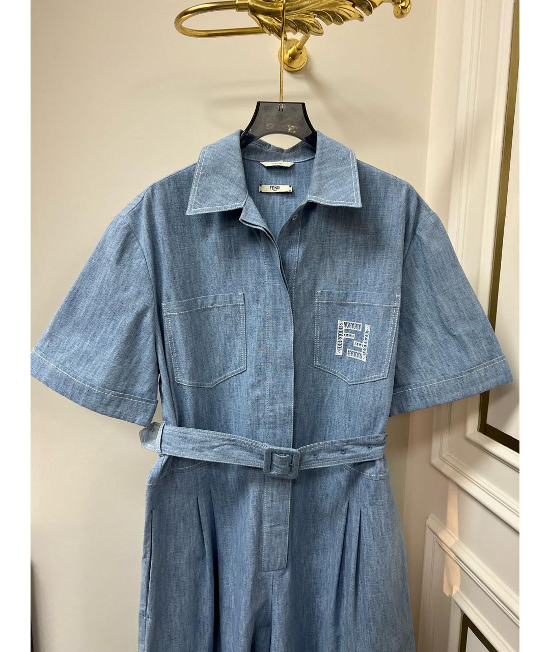 FENDI Синий комбинезон, фото 3