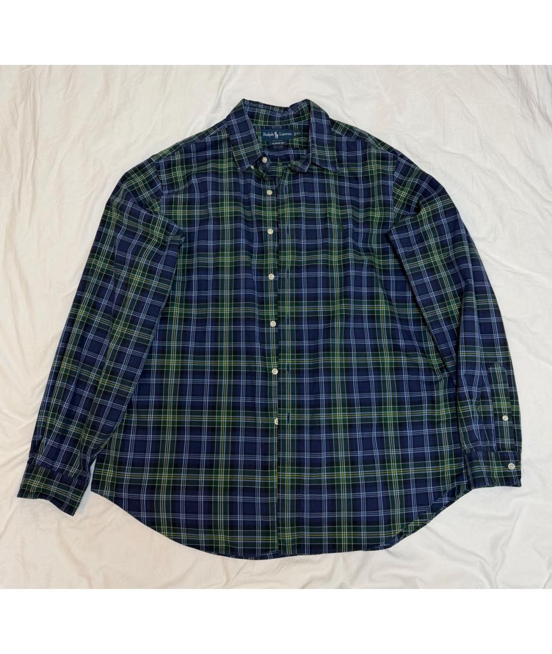 RALPH LAUREN Зеленая хлопковая кэжуал рубашка, фото 5