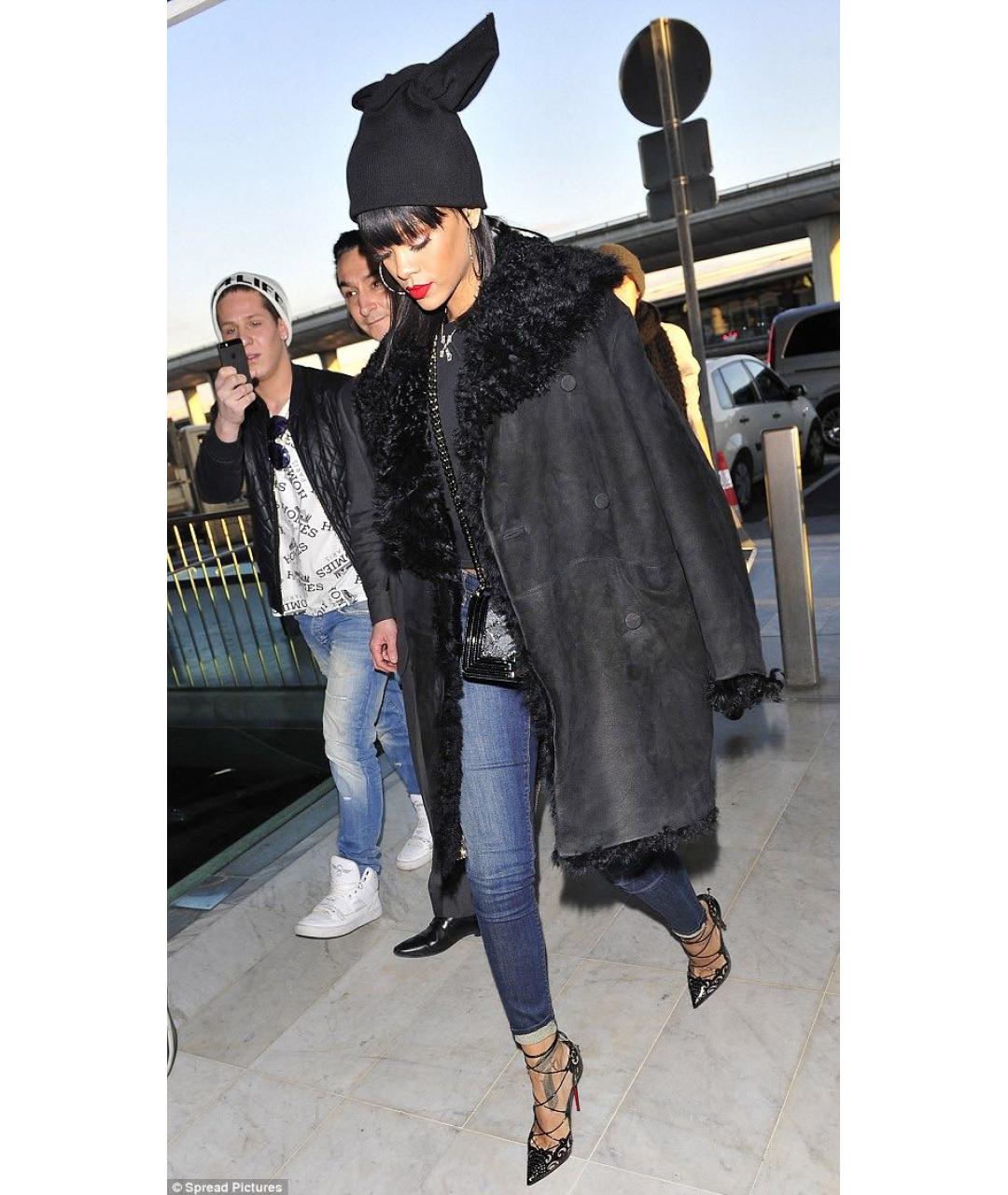 CHRISTIAN LOUBOUTIN Черные кожаные туфли, фото 5