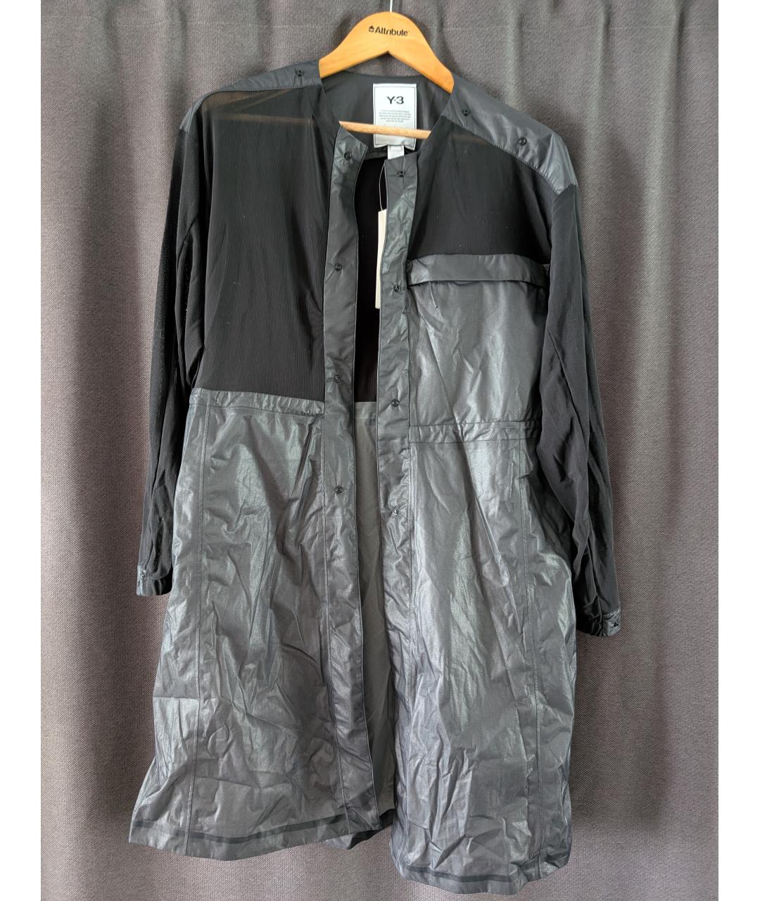 Y-3 Черная полиамидовая куртка, фото 4