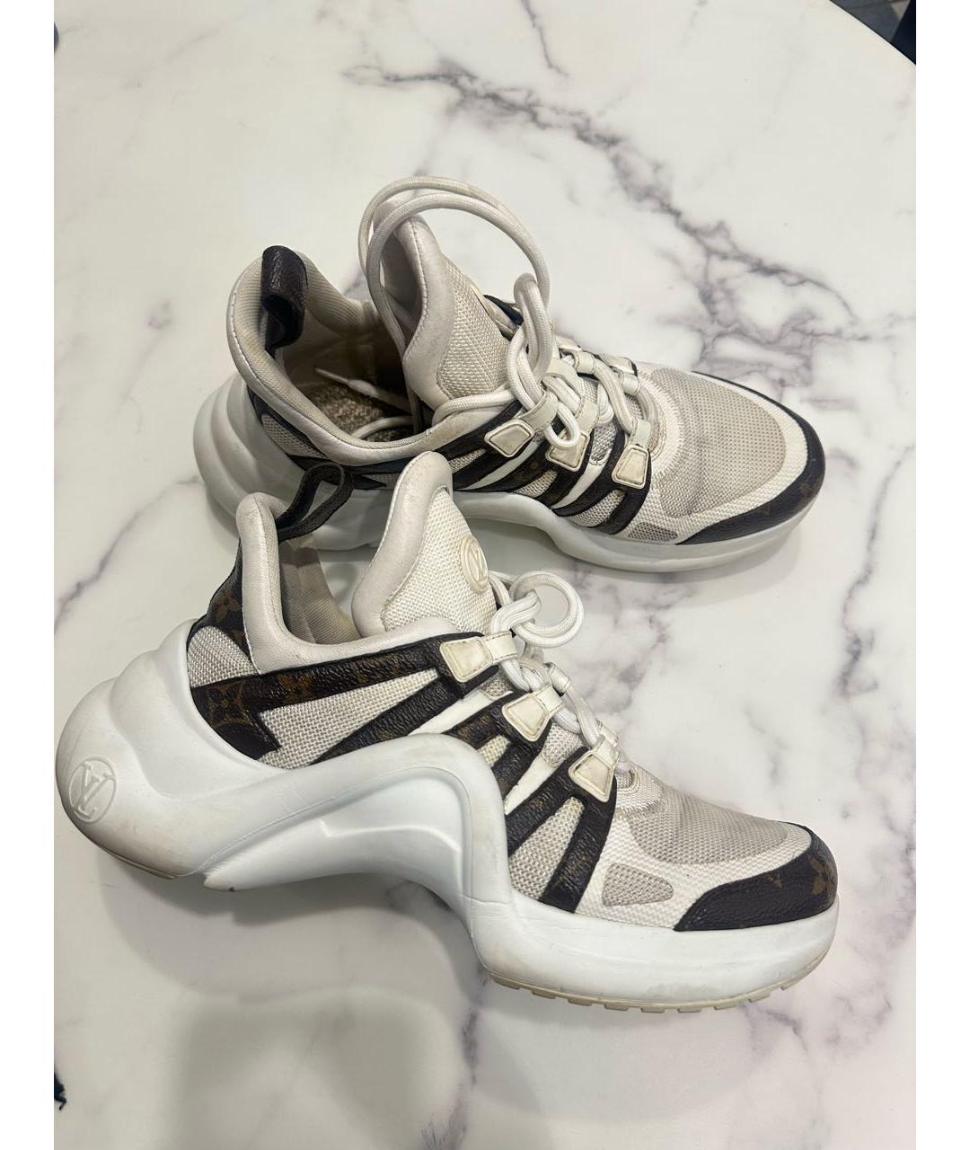 LOUIS VUITTON Мульти текстильные кроссовки, фото 9