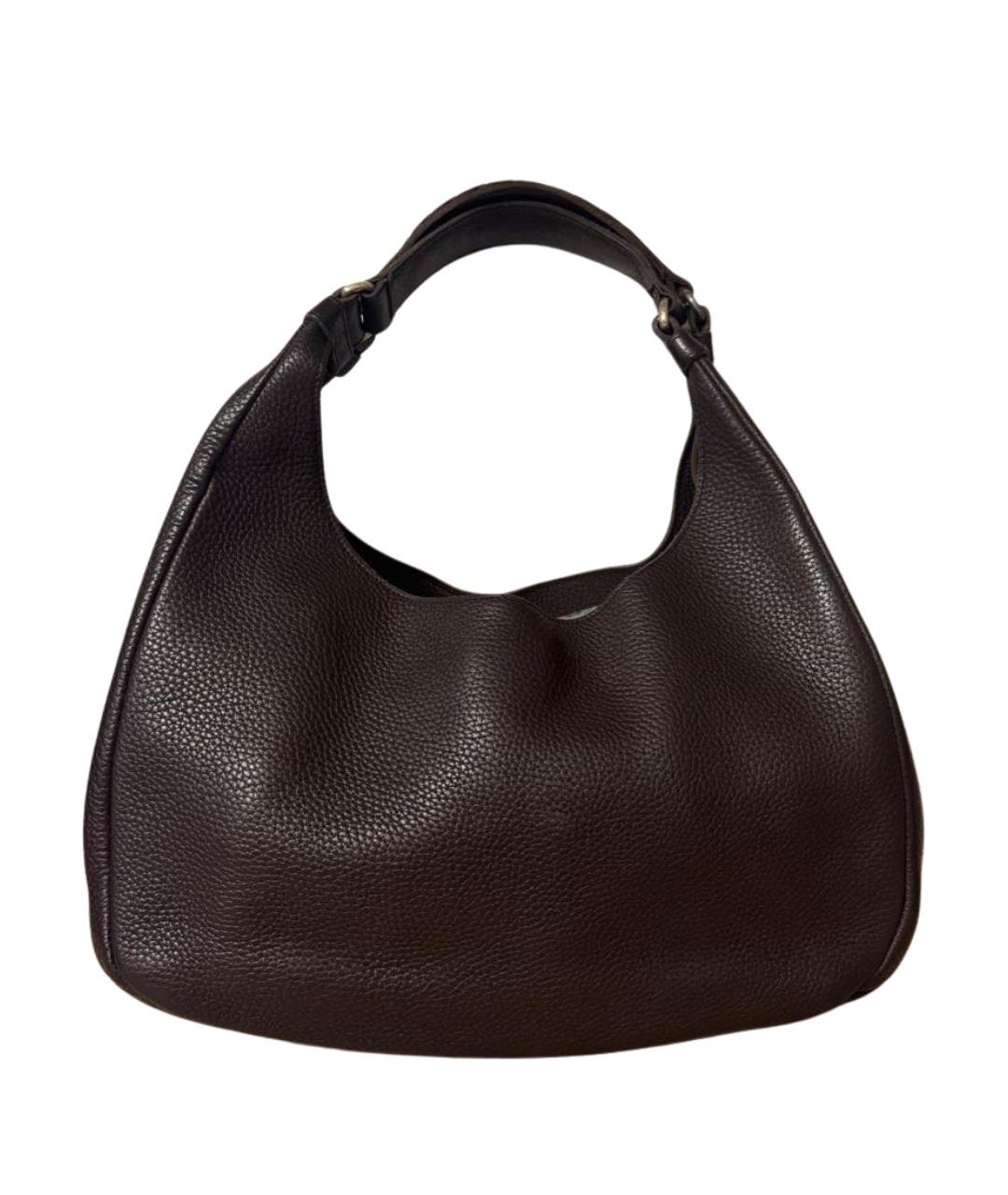 BOTTEGA VENETA Коричневая кожаная сумка через плечо, фото 1