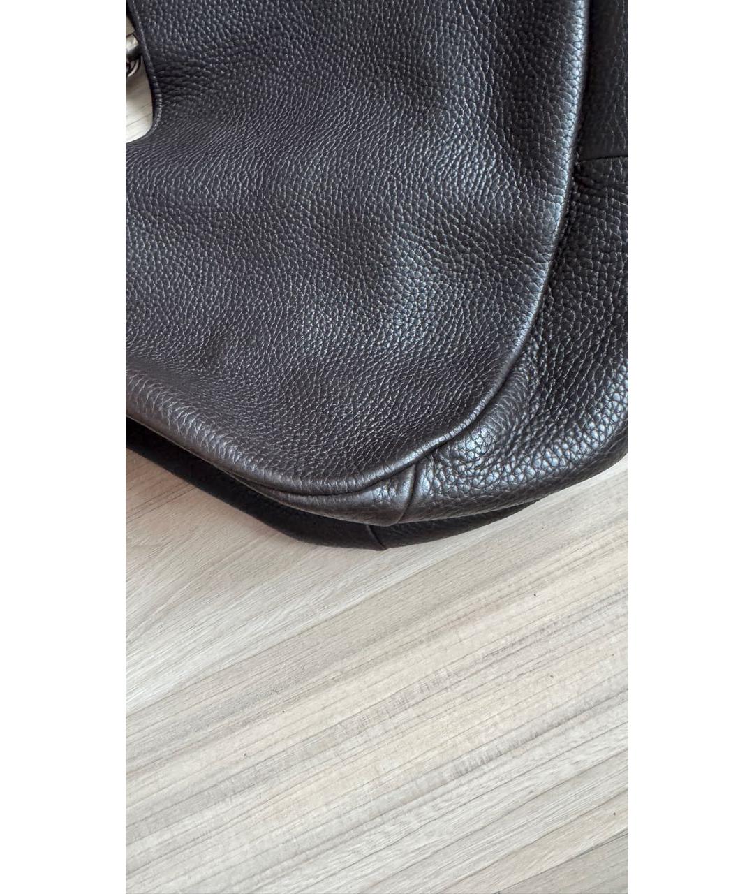 BOTTEGA VENETA Коричневая кожаная сумка через плечо, фото 3