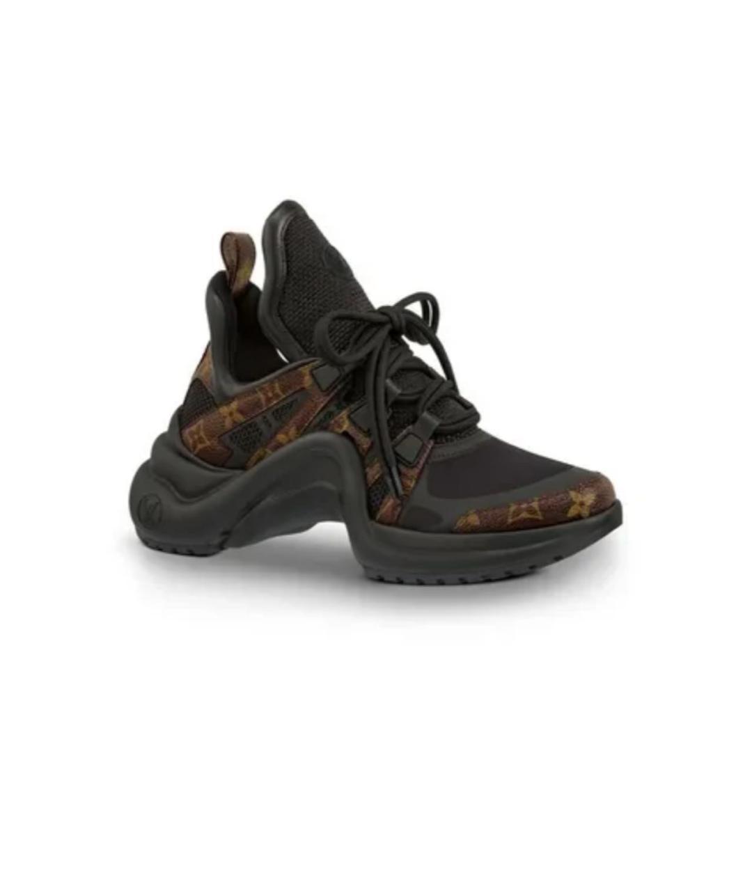 LOUIS VUITTON Черные текстильные кроссовки, фото 9