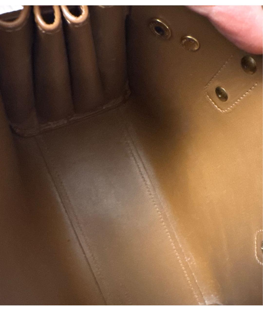 SAINT LAURENT Кожаная сумка с короткими ручками, фото 7