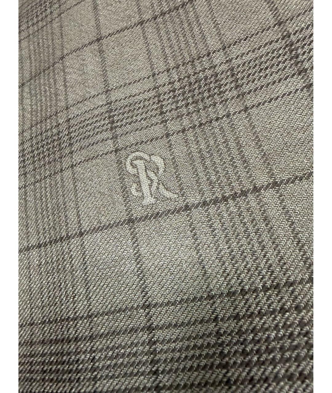 STEFANO RICCI Коричневый кашемировый шарф, фото 5