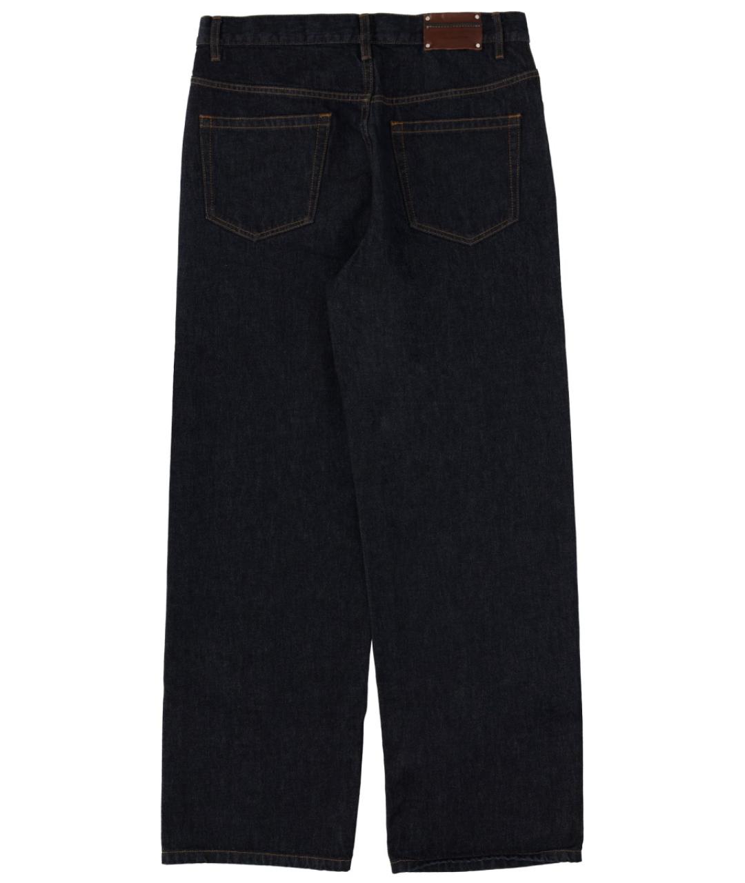 DRIES VAN NOTEN Синие хлопковые повседневные брюки, фото 2