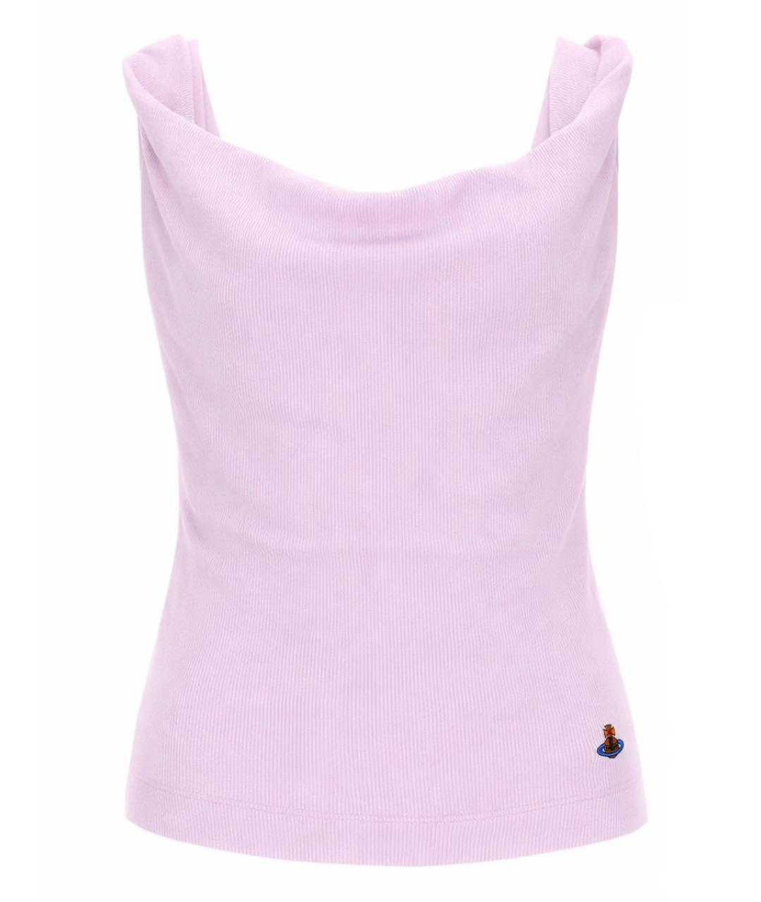 VIVIENNE WESTWOOD Розовая хлопковая майка, фото 1