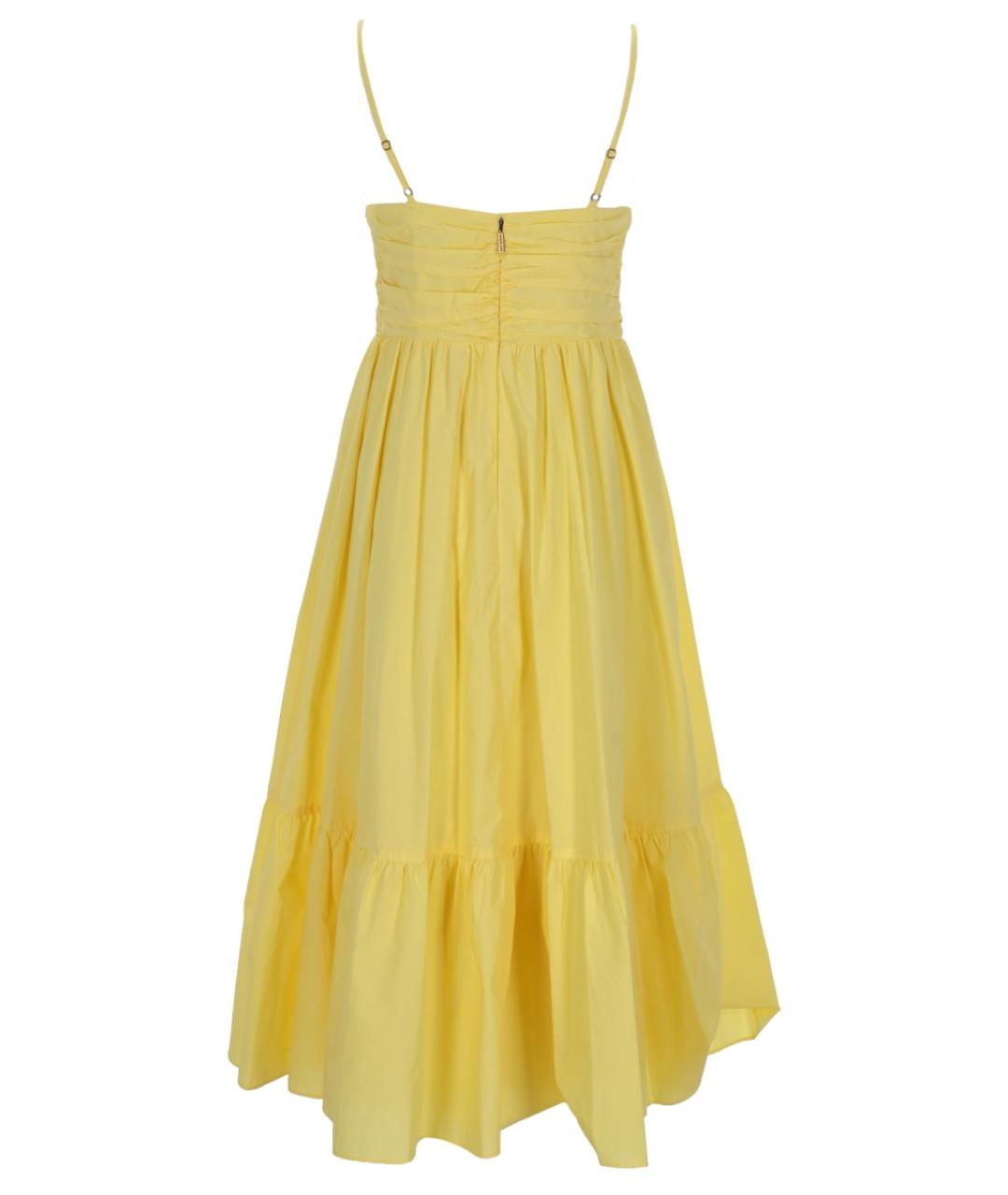 MICHAEL KORS Желтое хлопковое повседневное платье, фото 2