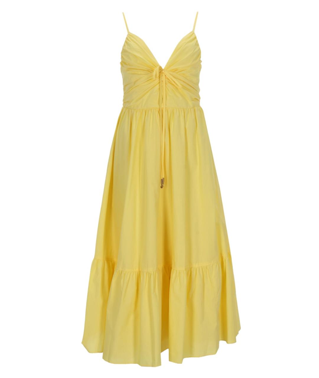MICHAEL KORS Желтое хлопковое повседневное платье, фото 1