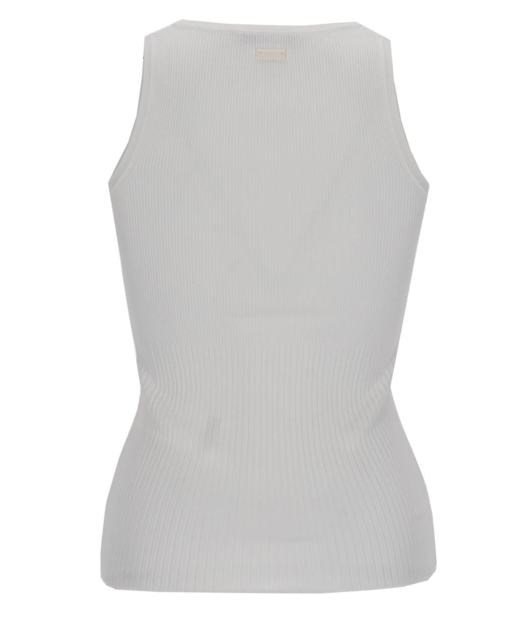 MAX MARA Белая вискозная майка, фото 2