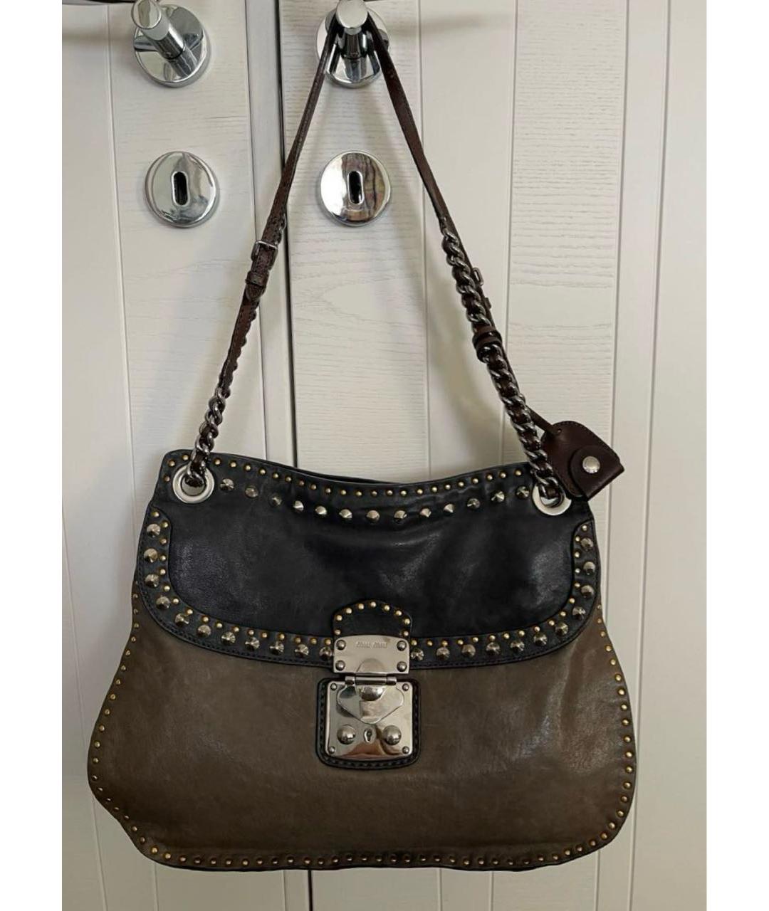 MIU MIU Мульти кожаная сумка через плечо, фото 7