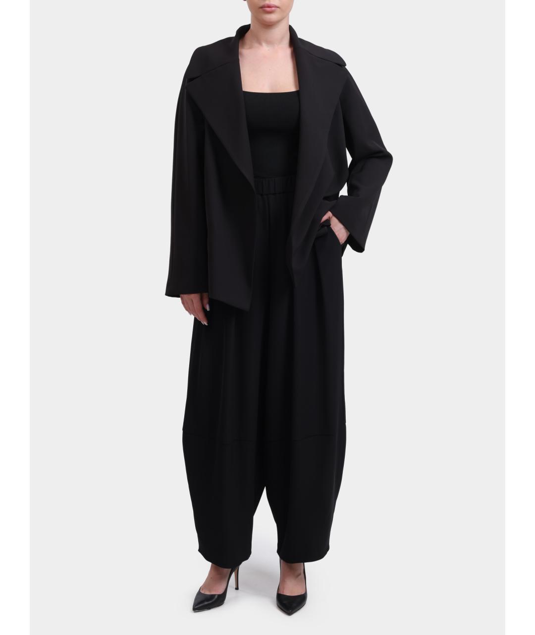 MEIMEIJ Черные прямые брюки, фото 2