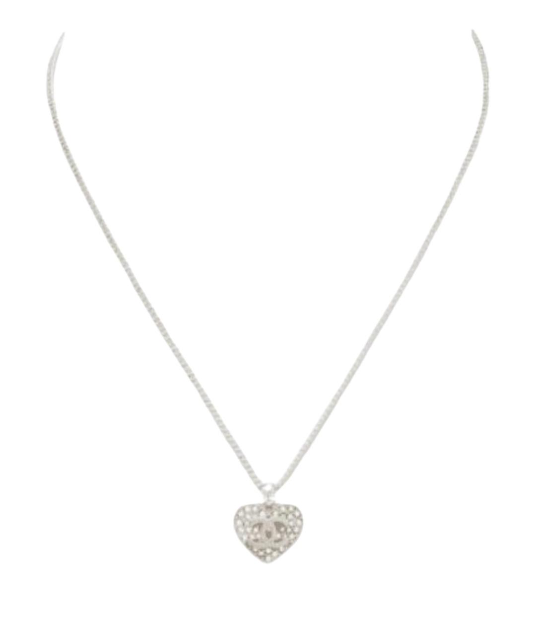 CHANEL Серебряное металлическое колье, фото 1