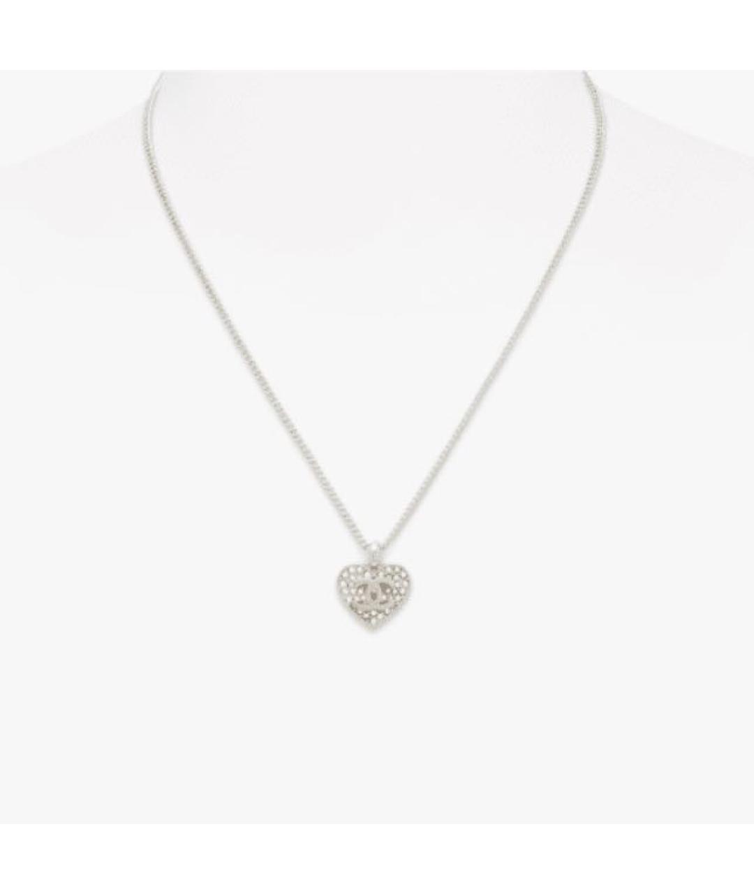 CHANEL Серебряное металлическое колье, фото 6