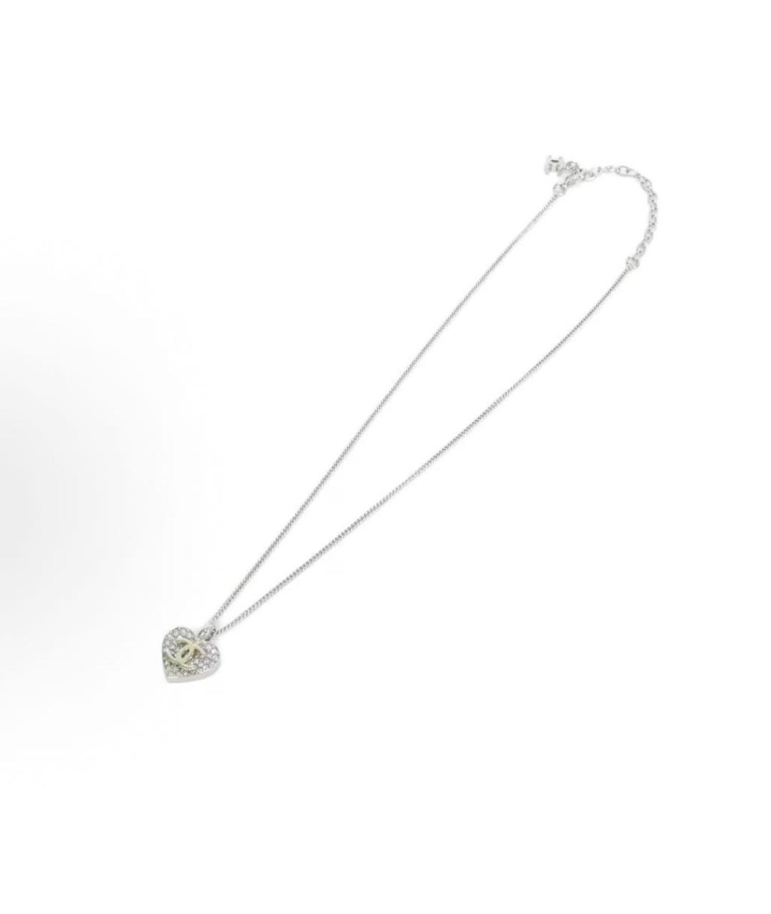 CHANEL Серебряное металлическое колье, фото 2