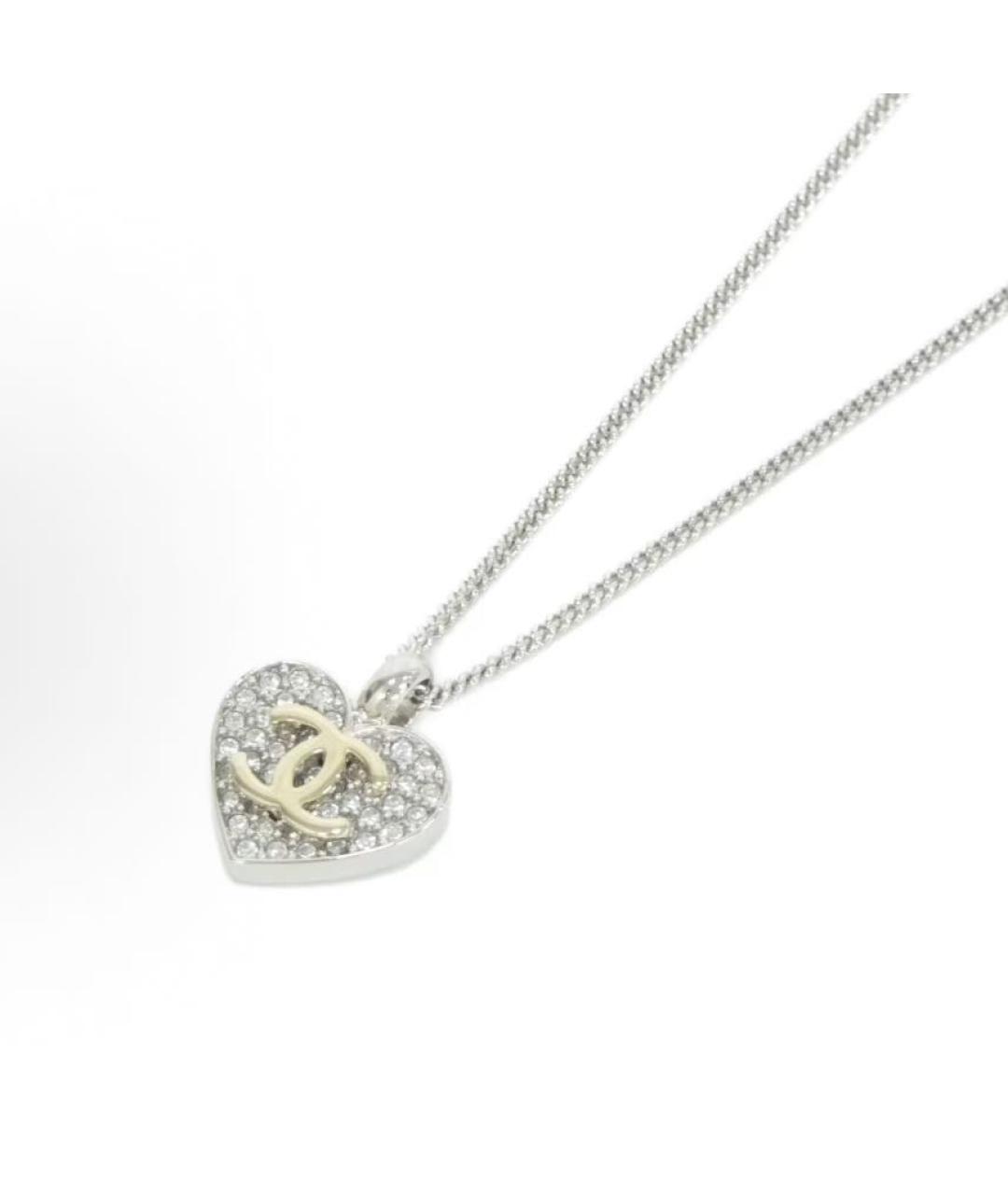 CHANEL Серебряное металлическое колье, фото 3