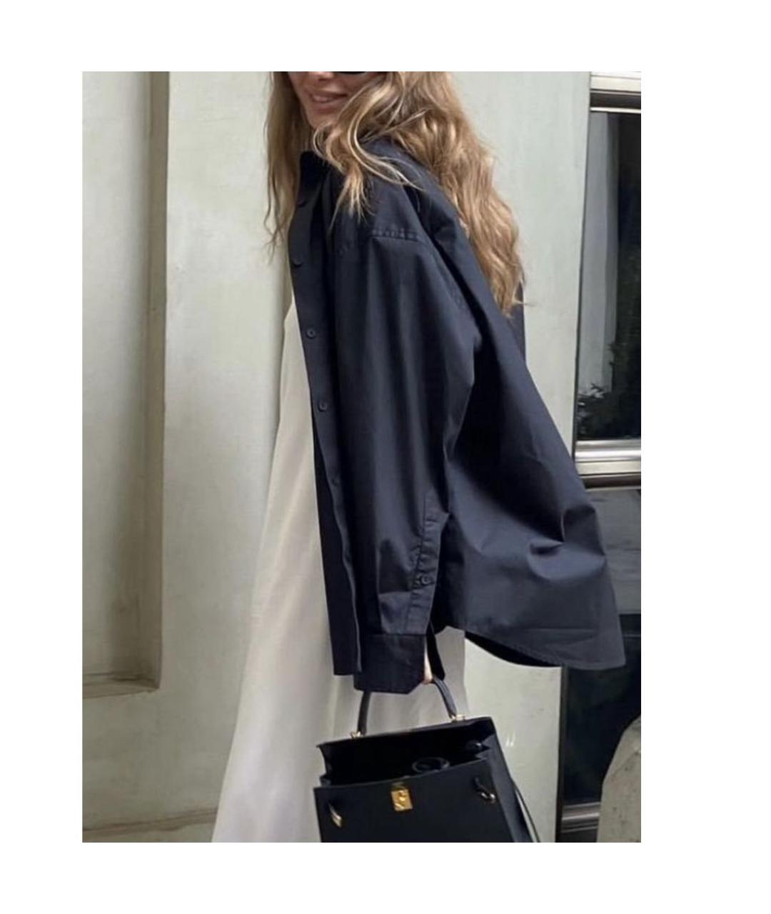 PERVERT Черная хлопковая рубашка, фото 5