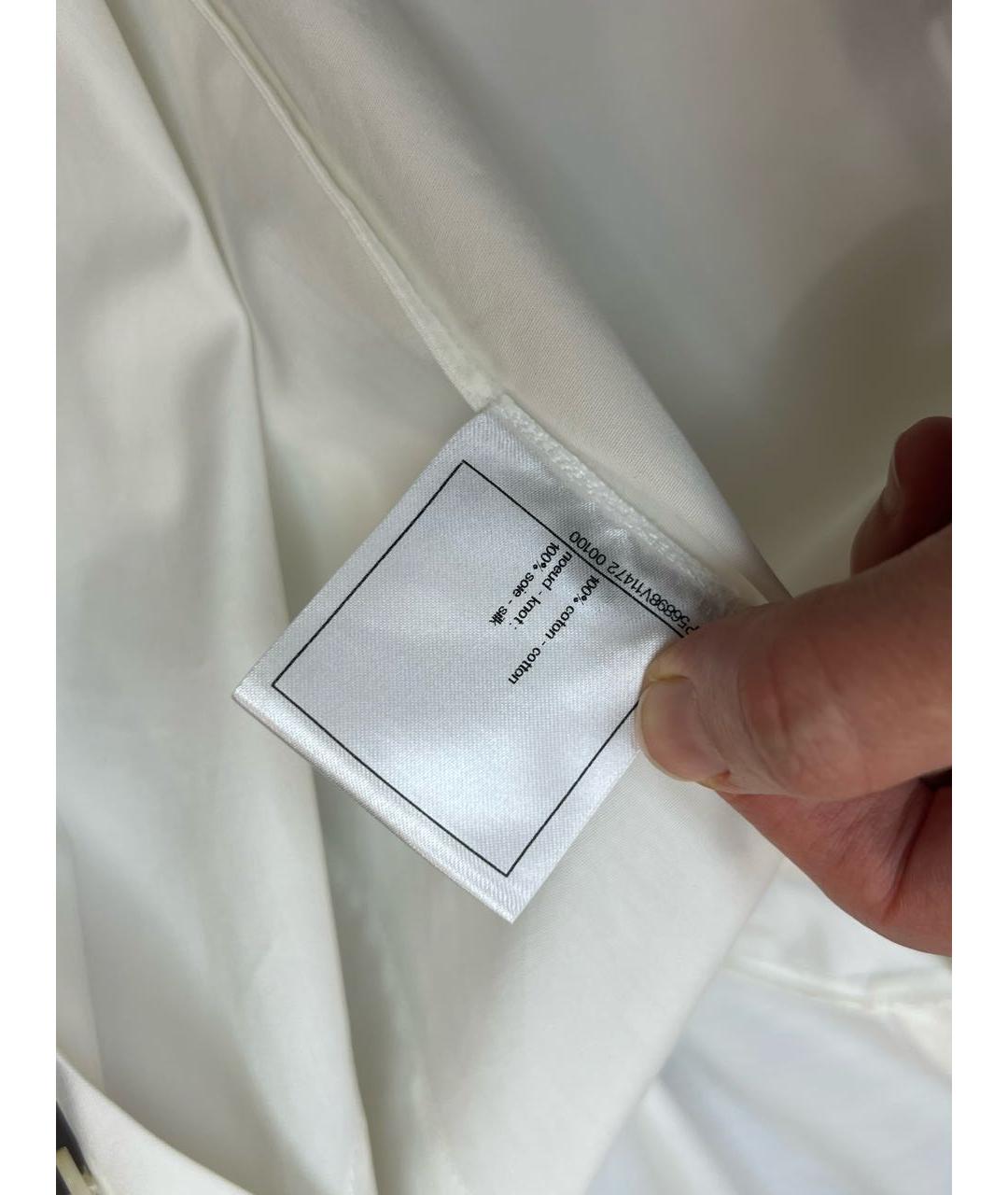 CHANEL Белая шелковая рубашка, фото 8