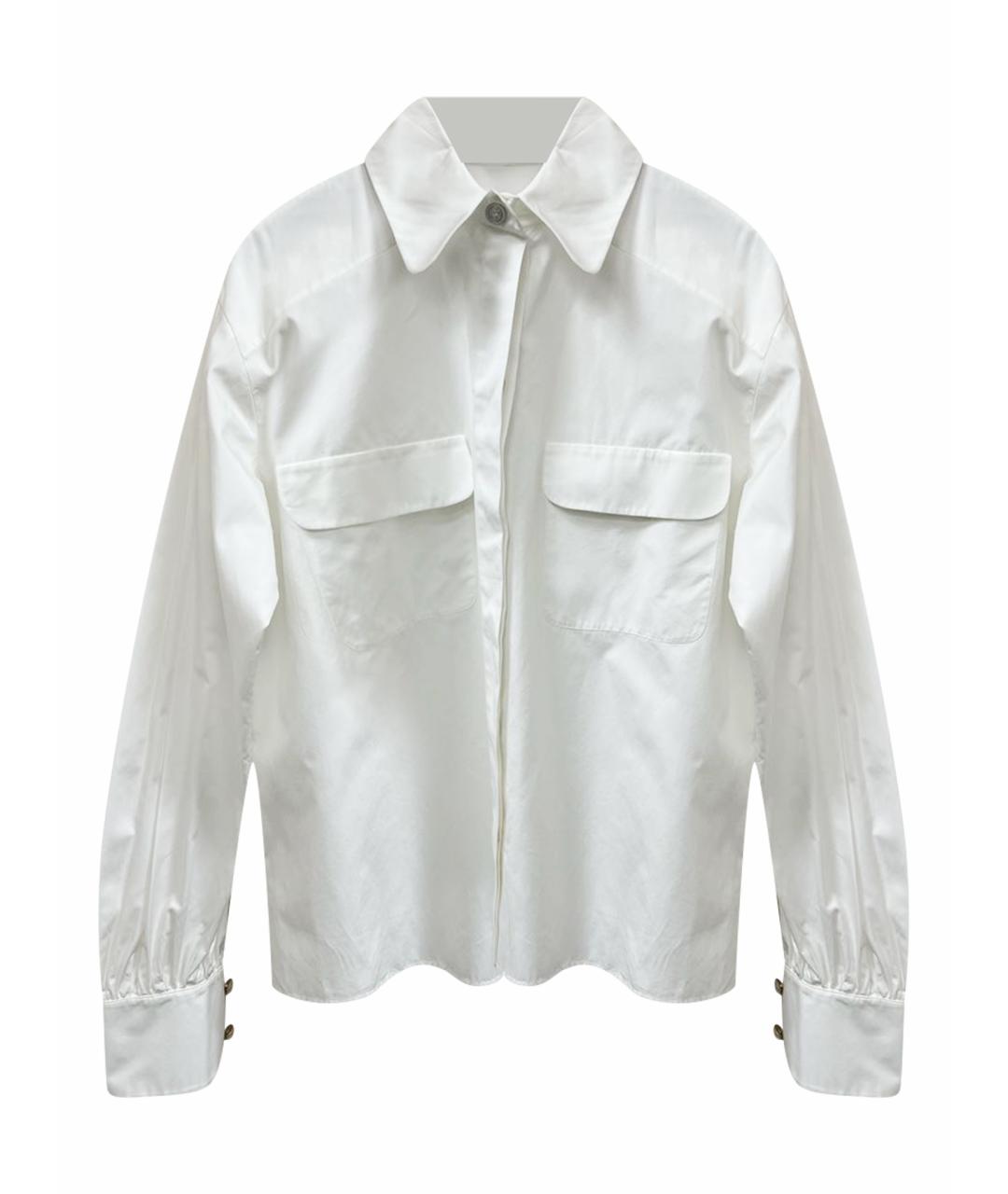 CHANEL Белая шелковая рубашка, фото 1