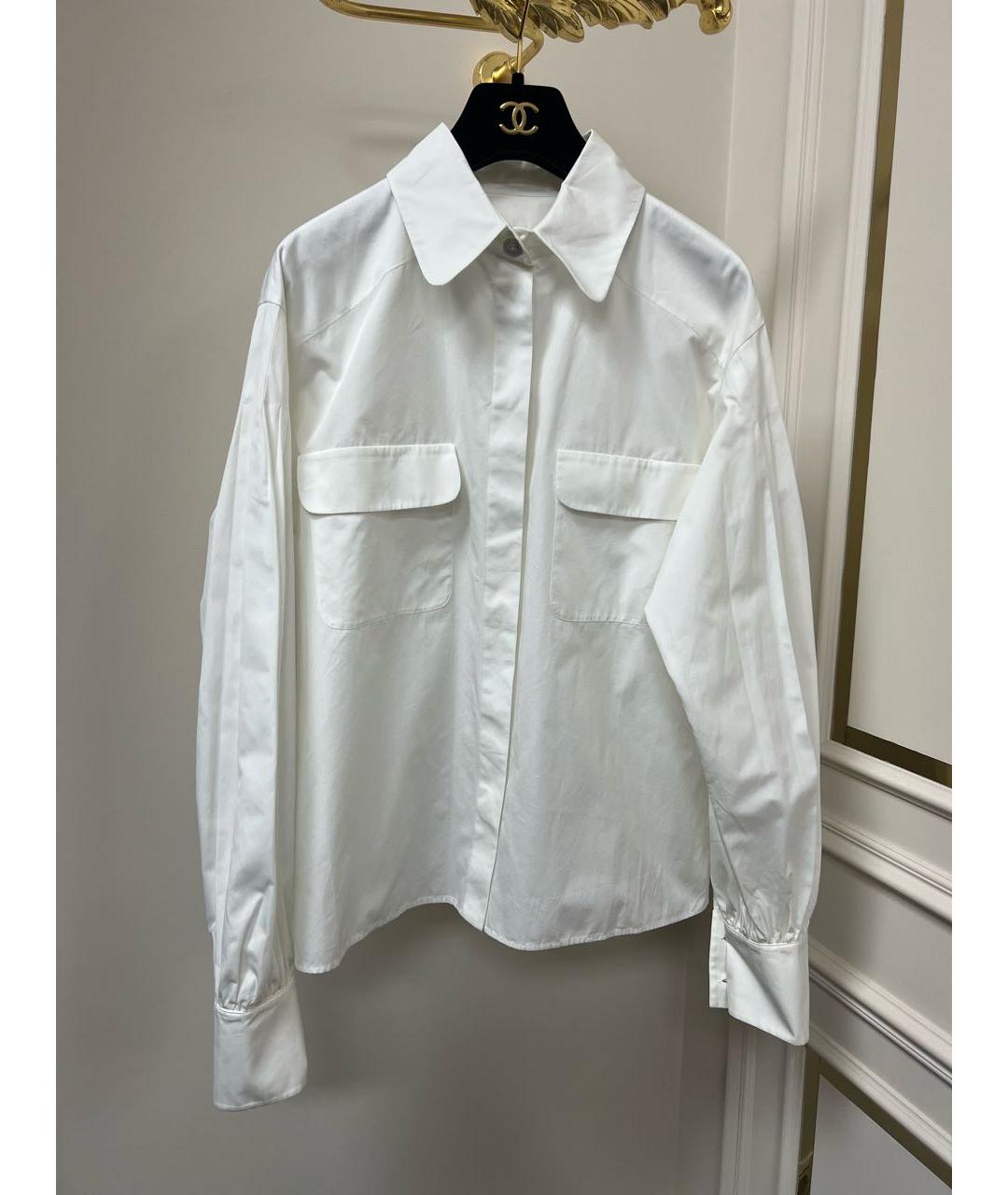 CHANEL Белая шелковая рубашка, фото 2