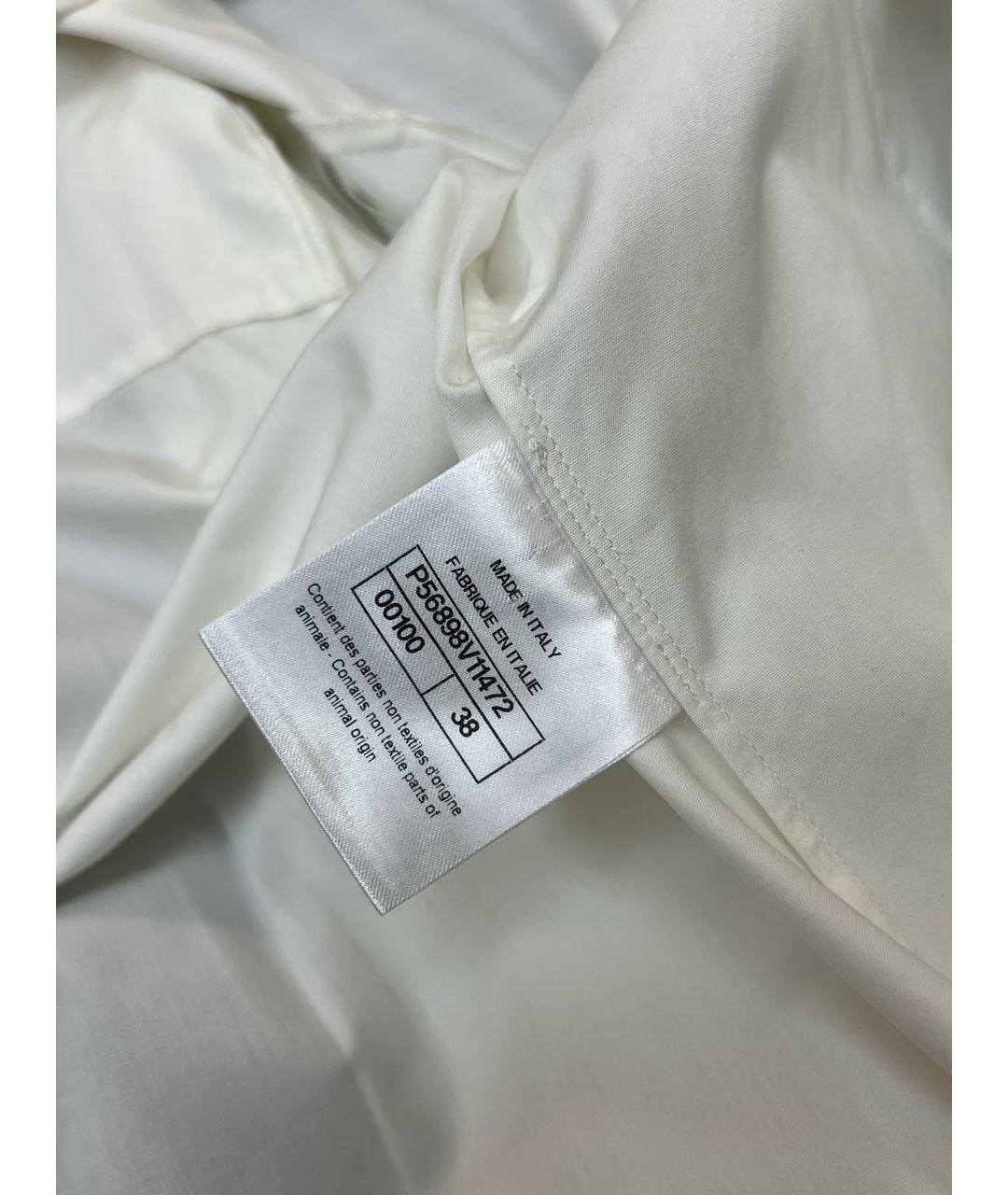 CHANEL Белая шелковая рубашка, фото 6