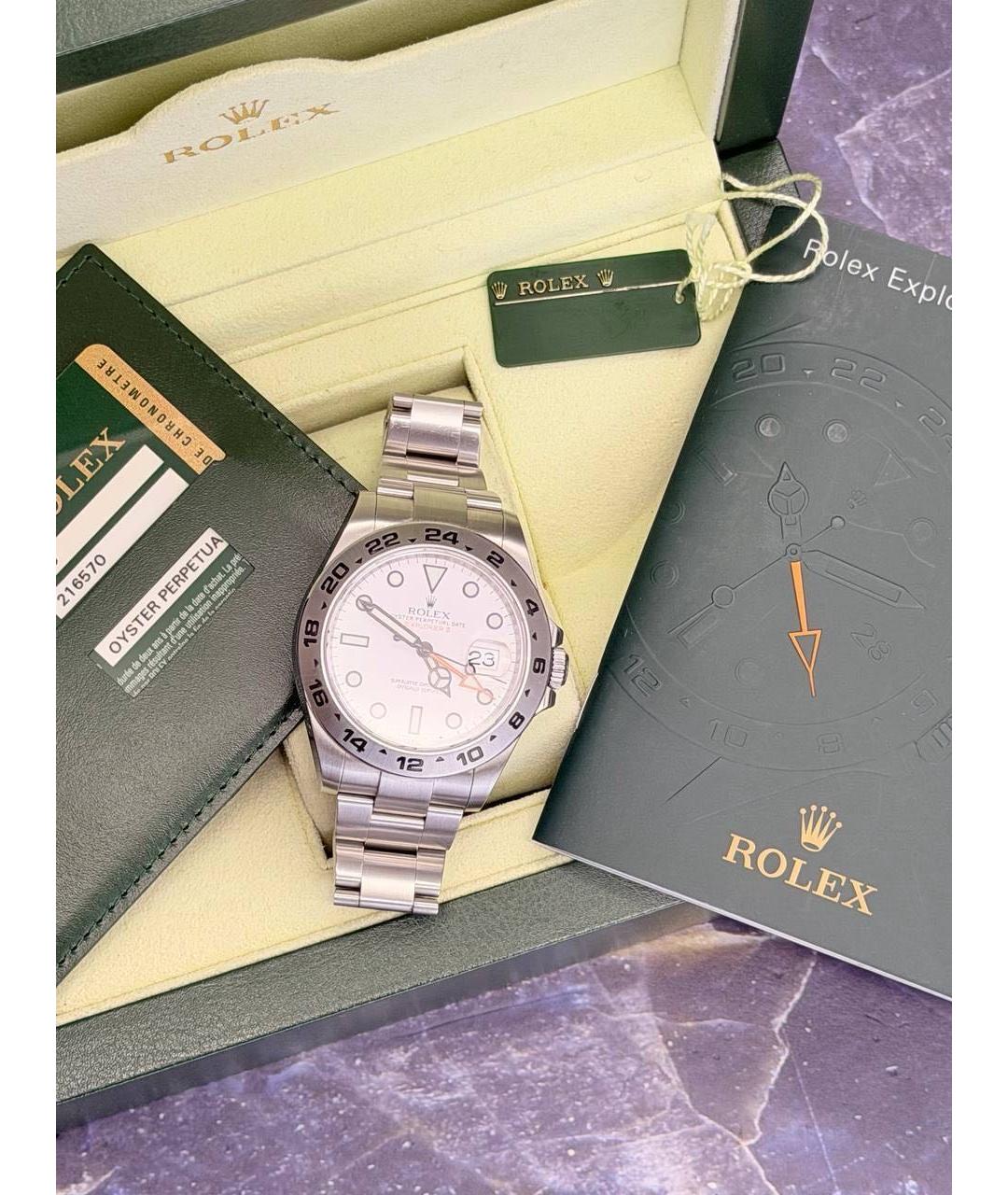 ROLEX Серебряные металлические часы, фото 3