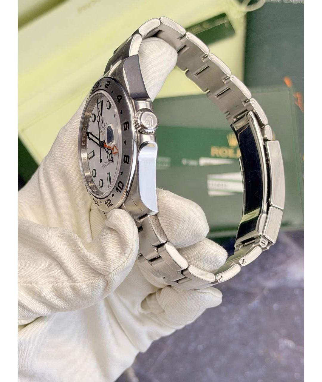 ROLEX Серебряные металлические часы, фото 7