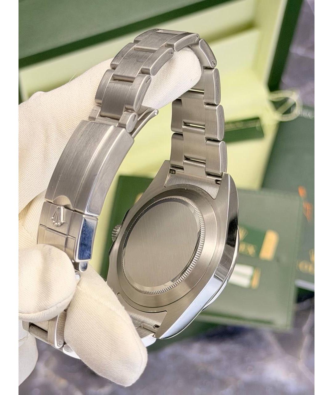 ROLEX Серебряные металлические часы, фото 4