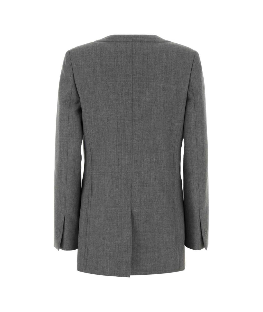 MOSCHINO Серый шерстяной жакет/пиджак, фото 2