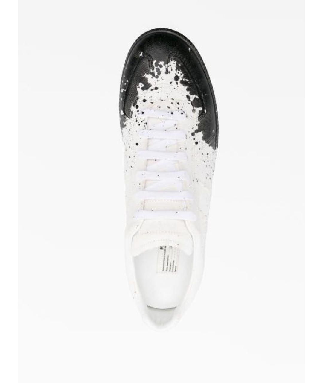 MAISON MARGIELA Белые текстильные кеды, фото 4