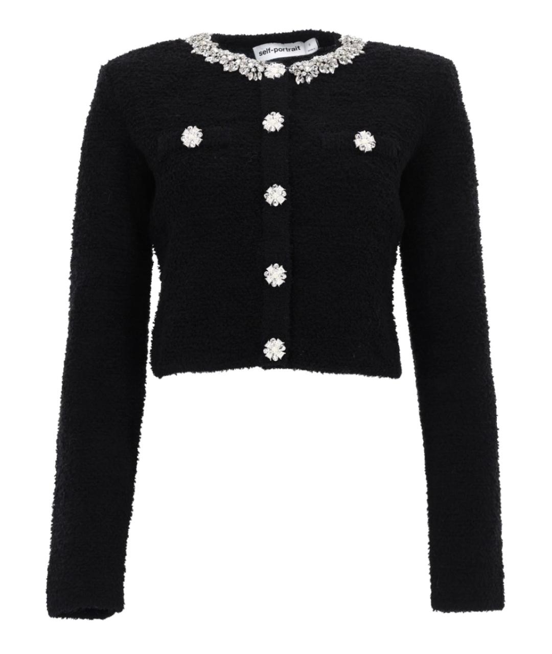 SELF-PORTRAIT Черный кардиган, фото 1