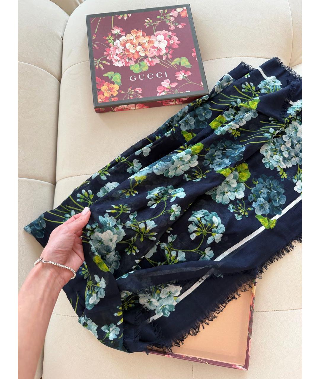 GUCCI Мульти шерстяной платок, фото 7