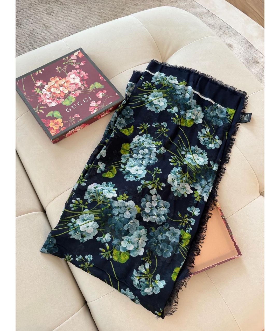 GUCCI Мульти шерстяной платок, фото 8