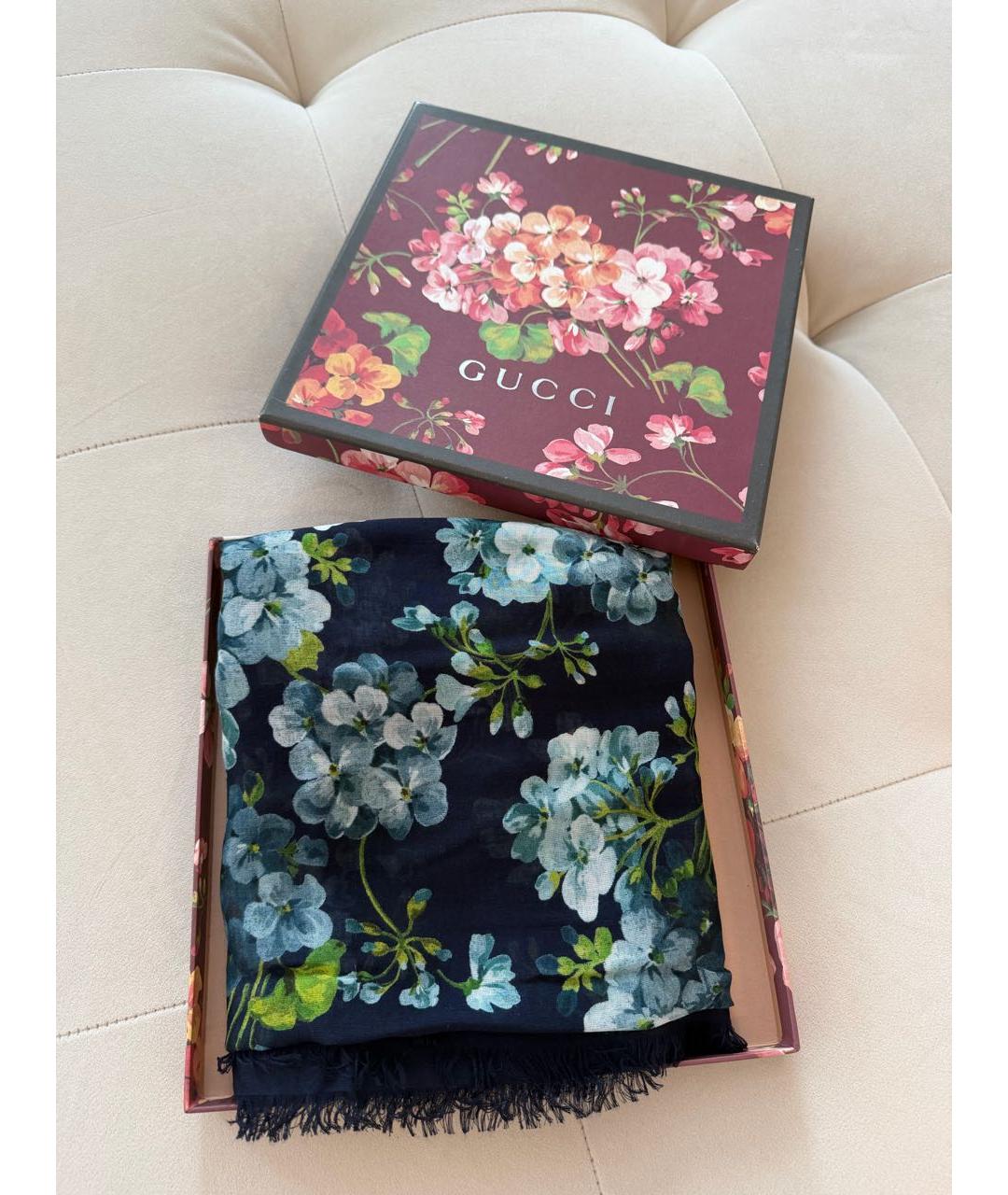 GUCCI Мульти шерстяной платок, фото 2