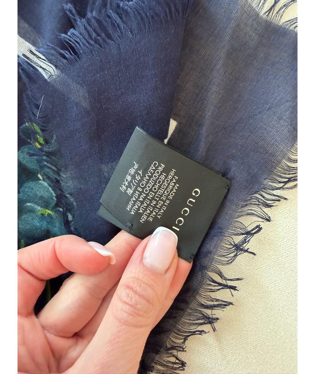 GUCCI Мульти шерстяной платок, фото 6