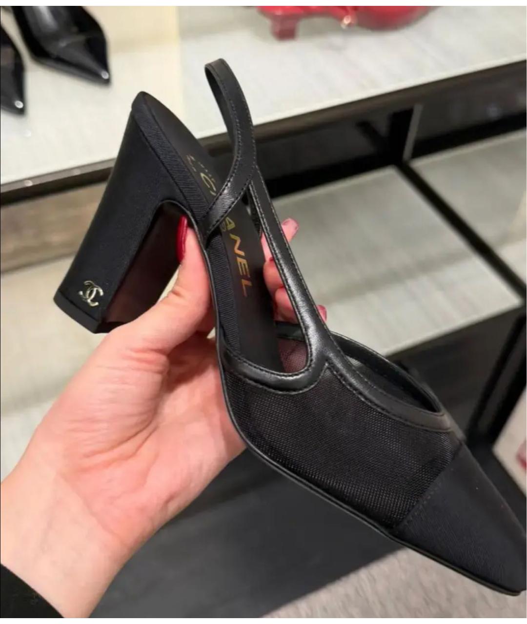 CHANEL Черные туфли, фото 4