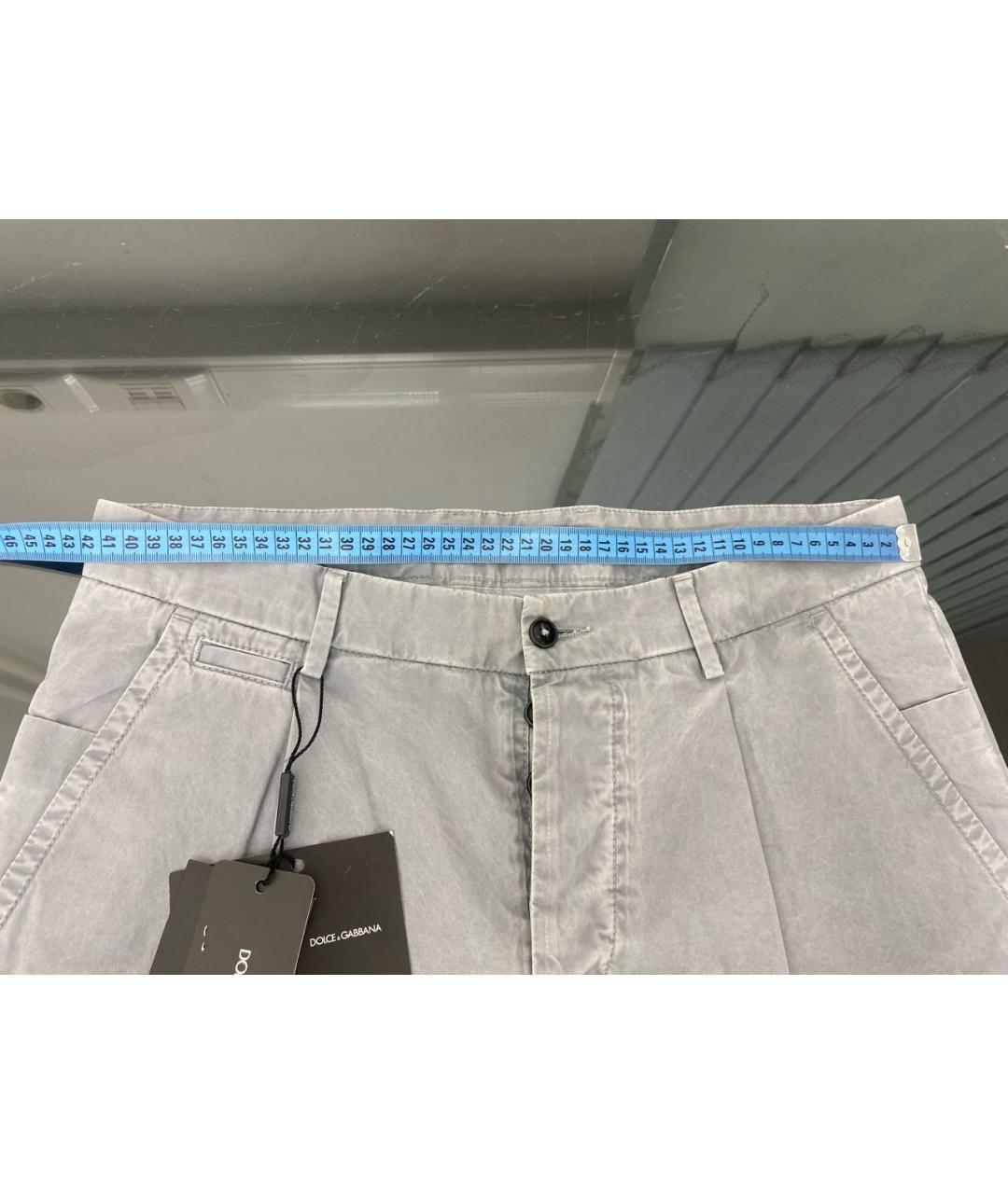 DOLCE&GABBANA Серые хлопковые шорты, фото 7