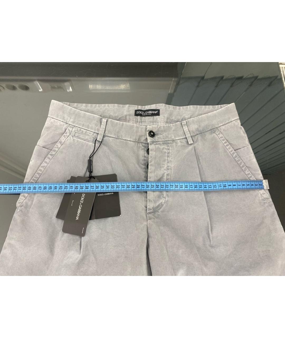 DOLCE&GABBANA Серые хлопковые шорты, фото 8