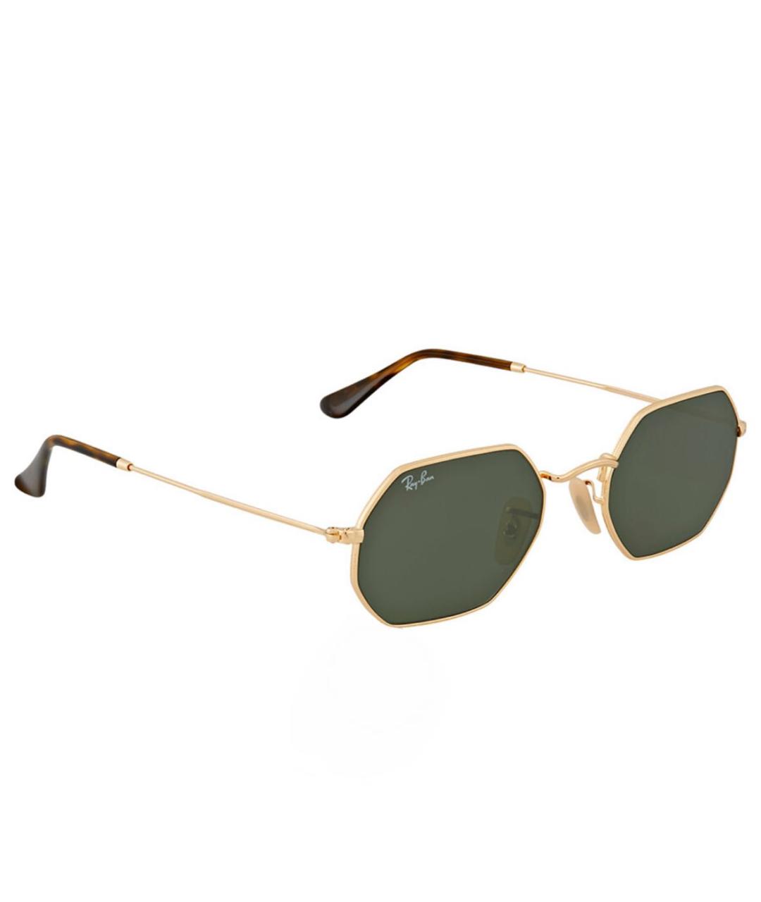 RAY BAN Хаки металлические солнцезащитные очки, фото 2