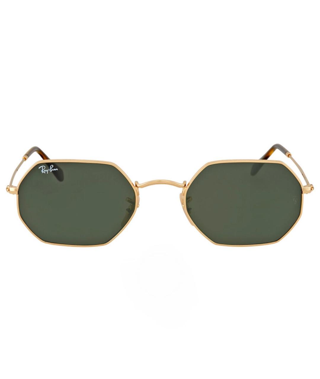 RAY BAN Хаки металлические солнцезащитные очки, фото 1
